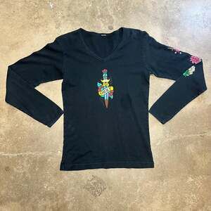 Vintage 90s Ozzy Osbourne Ozzfest Tattoo Long Sleeve T-Shirt Women’s small